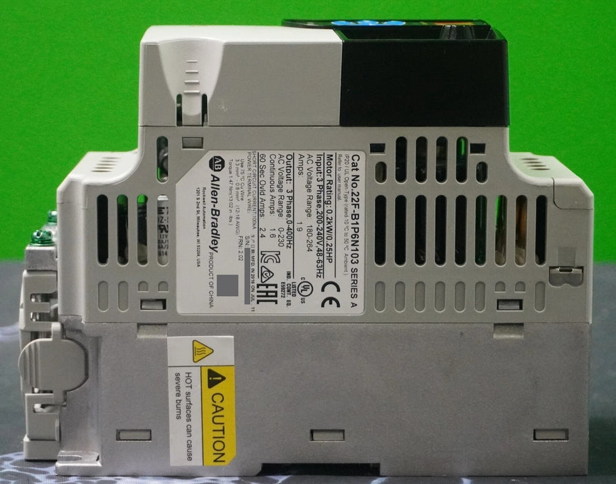 Allen-Bradley 22F-B1P6N103 PowerFlex 4M 0.25HP 240V Series A Tested