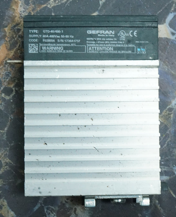 GEFRAN SOLID STATE RELAY GTD 40/480-1*