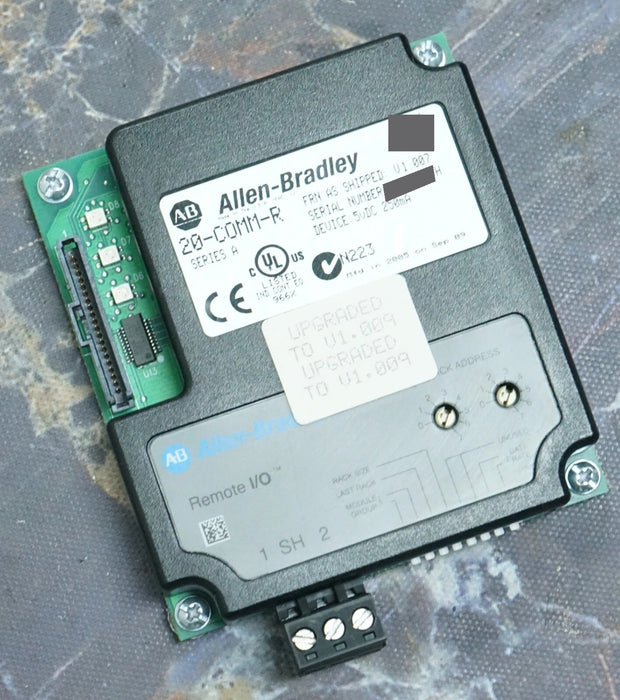 Allen Bradley 20-COMM-R Remote I/O Adapter Firmware 1.009 Tested Good