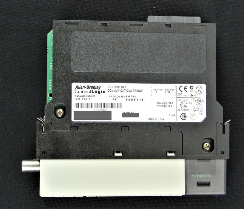 Allen-Bradley 1756-CNB D Firmware 5.50 ControlLogix ControlNet Bridge Module P01