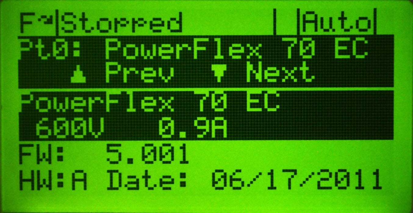 Low Hours 20AE0P9C3AYNNNC0 Allen-Bradley PowerFlex 70 0.5 HP 600 VAC Tested Good