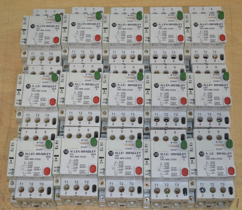 (1) Allen Bradley 140-MN-0100 0.63-1 Amp Motor Circuit Protector Breaker