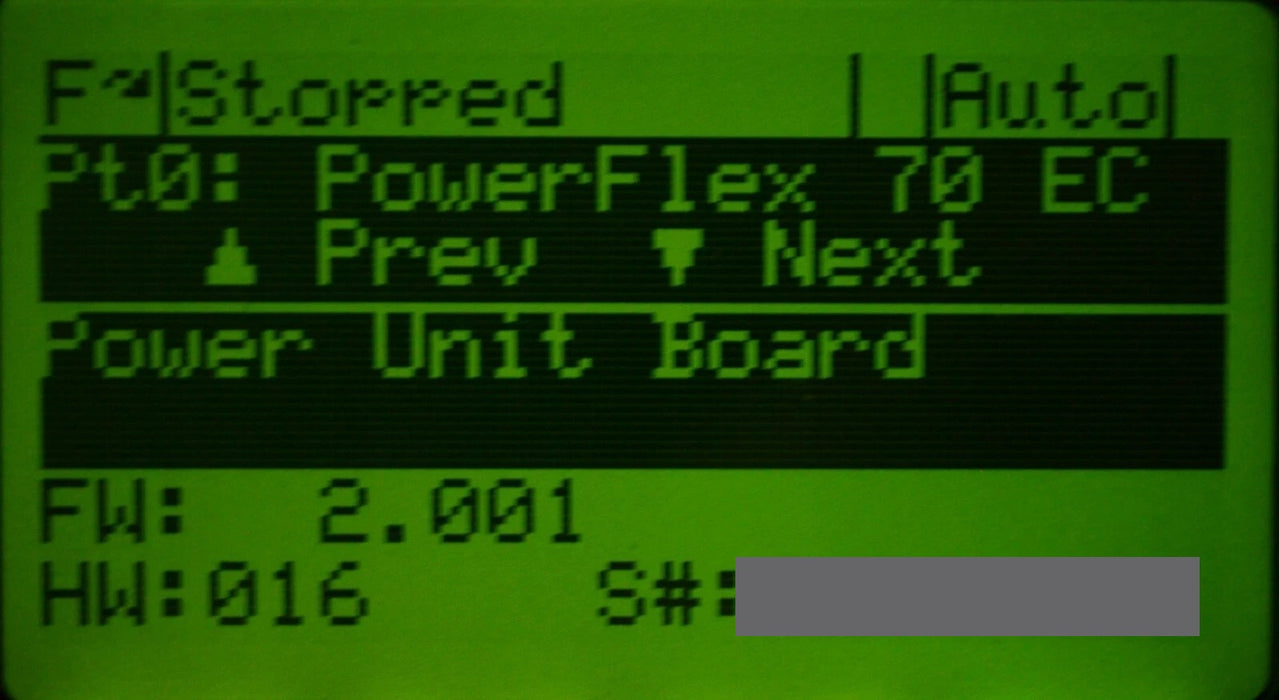 Low Hours Allen-Bradley PowerFlex 70 5HP 20AB015A3AYNANC0 240VAC FRN:3.003