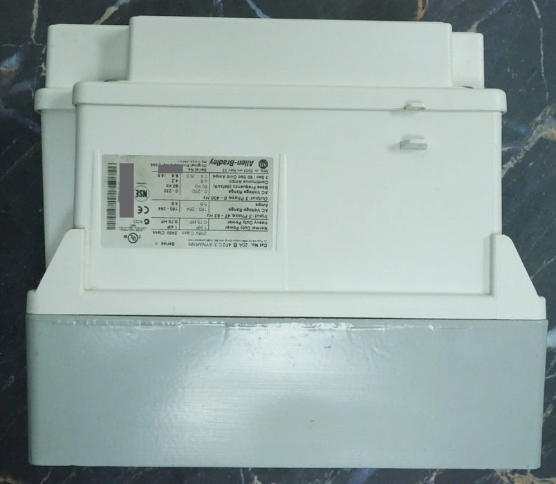 Allen-Bradley PowerFlex 70 1 HP 20AB4P2C3AYNARNN Tested Good FRN:2.006
