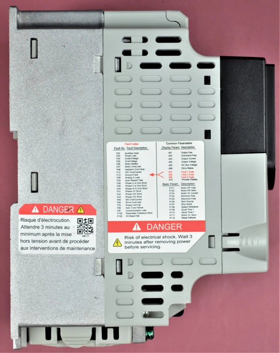 Allen-Bradley 22F-D6P0N103 PowerFlex 4M 3HP FRN 2.02 Tested Good Broke Mtg Foot