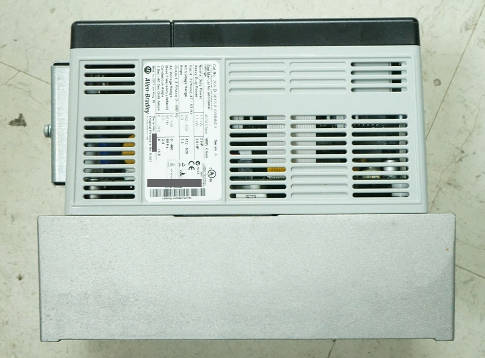 Allen-Bradley 20AD3P4A0AYNNNC0 PowerFlex 70 2HP Low Hours Tested Good FRN:5.001