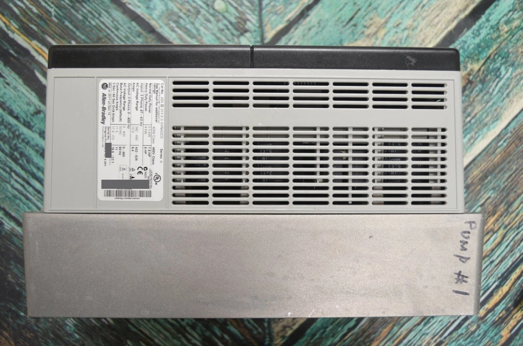 Allen-Bradley 20AD011A3AYNADC0 PowerFlex 70 VFD 7.5 HP 480 VAC 3 PH