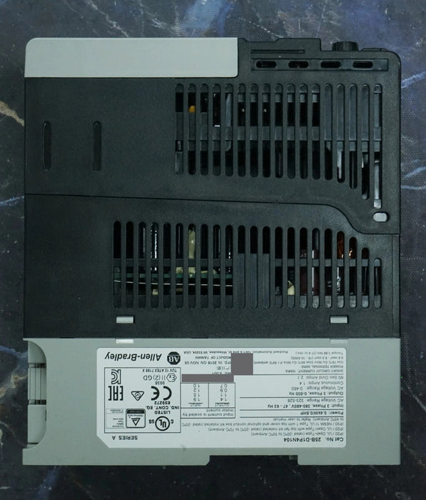 Allen-Bradley 25B-D1P4N104 PowerFlex 525 Low-Hr 1/2HP Series A FRN:5.001 Tested