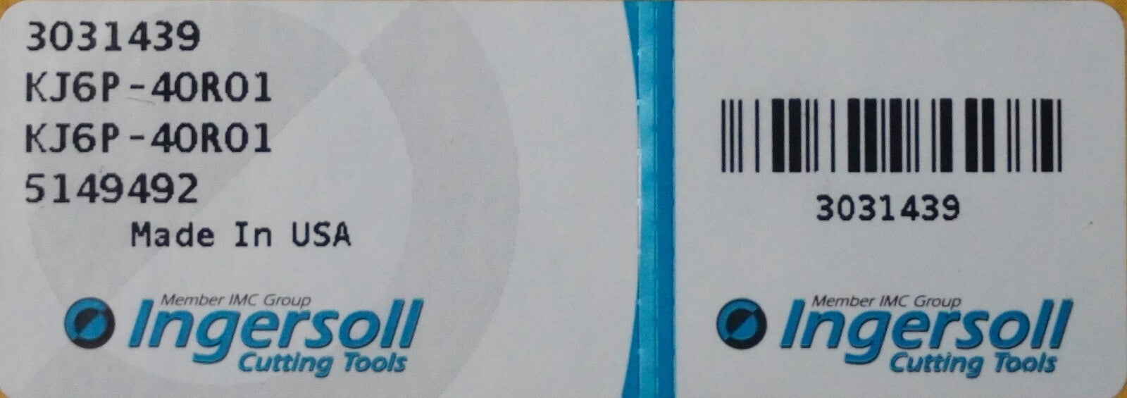 Ingersoll KJ6P-40R01 4" HIPOS TRIO INGERSOLL 3031439