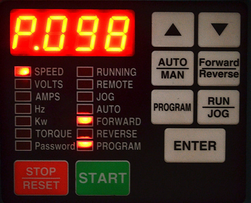 Low Run Time Reliance Electric GV3000/SE 7.5 HP 7V4160 FRN: 6.09 AC Drive Tested