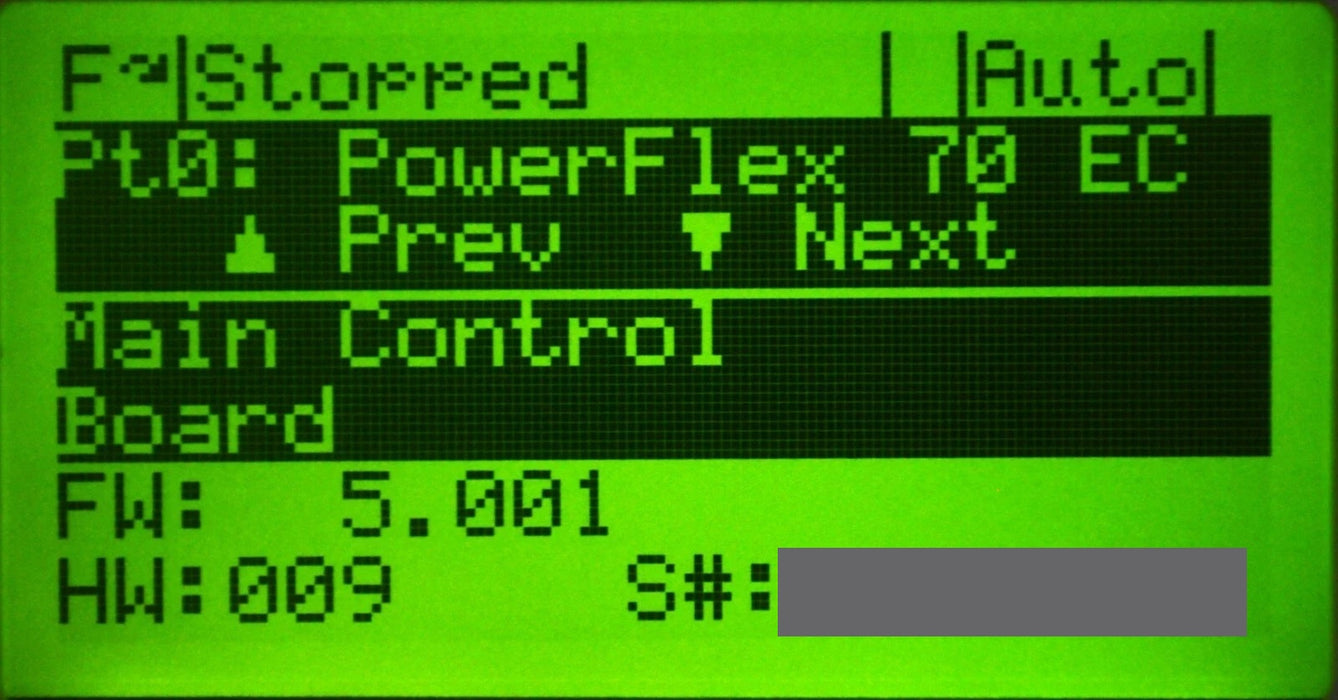 Low Hours 20AE0P9C3AYNNNC0 Allen-Bradley PowerFlex 70 0.5 HP 600 VAC Tested Good