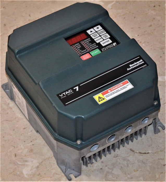 Reliance GV3000/SE 7V4260 VTAC 7 7H4260 7.5 HP FW 6.07 AC Drive Tested Good