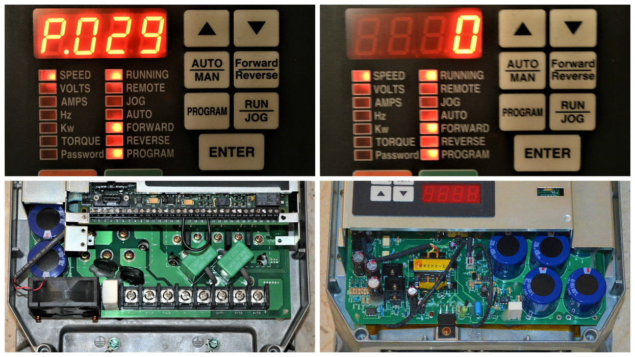 RELIANCE ELECTRIC GV3000/SE 10 HP 10V2260 FIRMWARE 6.06 AC DRIVE TESTED GOOD