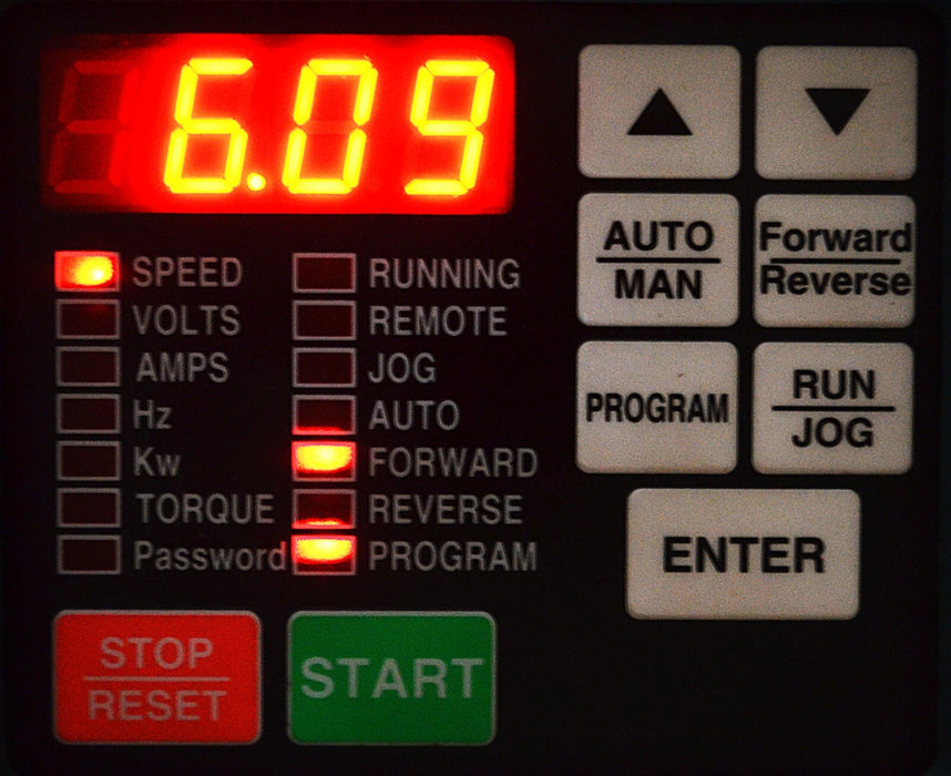 Low Run Time Reliance Electric GV3000/SE 7.5 HP 7V4160 FRN: 6.09 AC Drive Tested