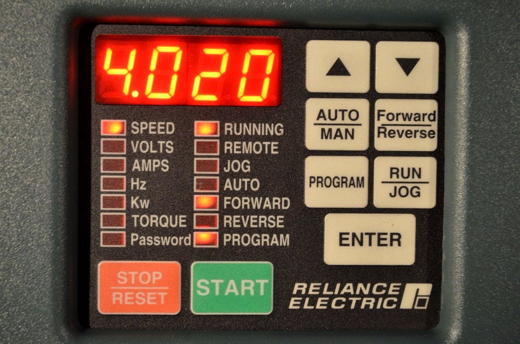 Reliance Electric GV3000/SE 20 HP 20V4260 VER. 6.04 AC DRIVE Tested Good Clean