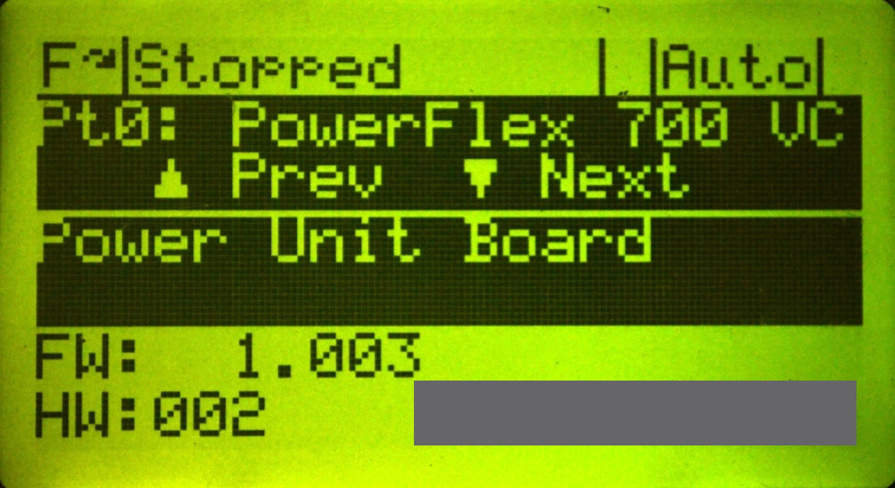 Allen-Bradley 20BD022A3AYYAND0 PowerFlex 700 15 HP FRN 4.003 w/20-HIM-A3 Keypad
