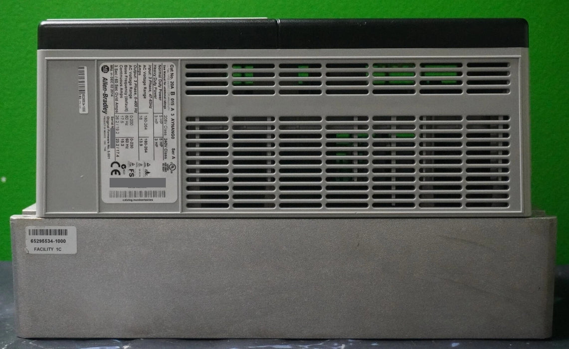 Allen Bradley PowerFlex 70 5HP 20AB015A3AYNANG0 240VAC FRN:5.001