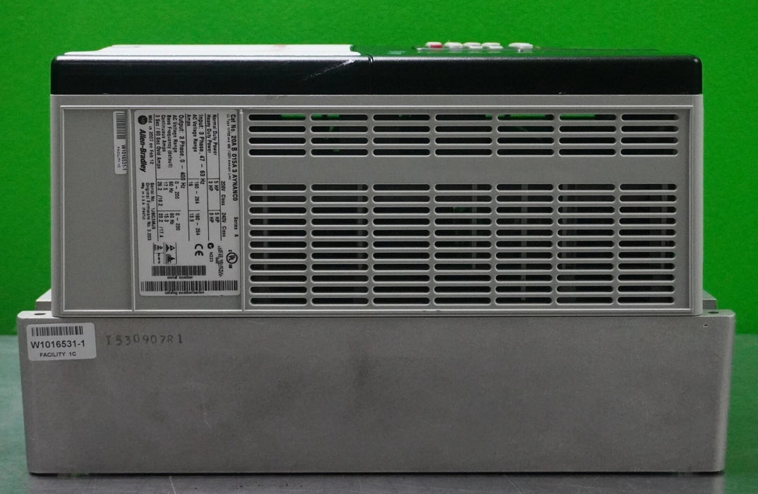 Low Hours Allen-Bradley PowerFlex 70 5HP 20AB015A3AYNANC0 240VAC FRN:3.003