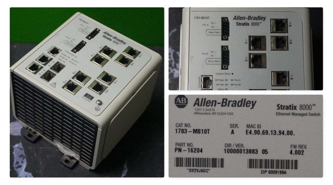 Parts Allen-Bradley 1783-MS10T Stratix 8000 EtherNet Managed Switch