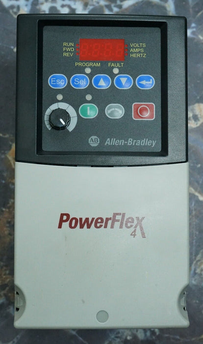 Allen-Bradley PowerFlex 4 22A-D6P0N104 3HP FRN:6.01 Series A