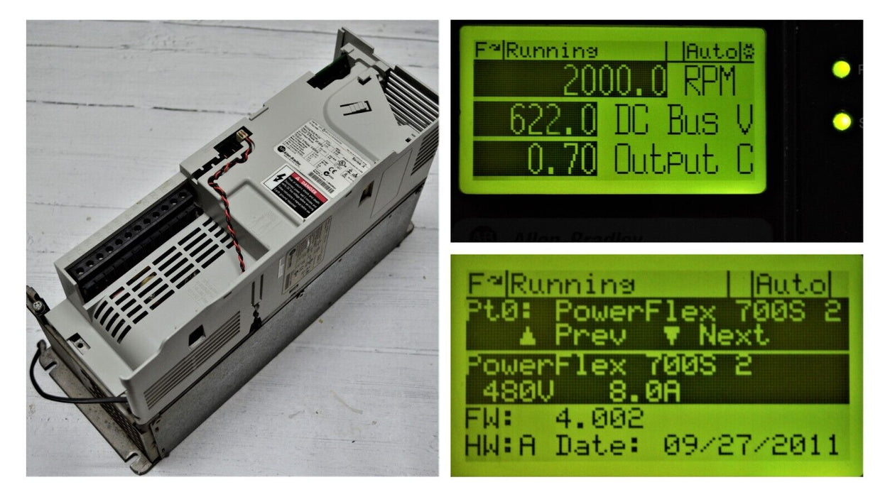 Allen-Bradley 20DD8P0A0NYNANASE  Powerflex700S Power Supply 480VAC 5HP FRN:4.002