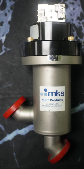 (2) MKS 162-1025K Pneumatic Angle Valve