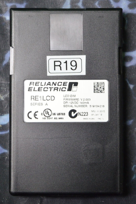 Reliance Electric RE1LCD A Keypad FRN:2.003 Tested Good R19