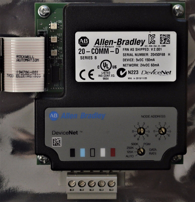 Allen-Bradley 20-COMM-D Series B Powerflex Device Adapter Firmware 2.001 QTY