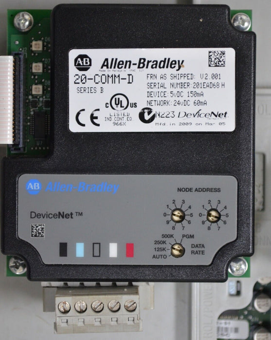 Low Hours Allen-Bradley PowerFlex 70 10 HP 20AD014A3AYNADG0 480VAC Tested Good