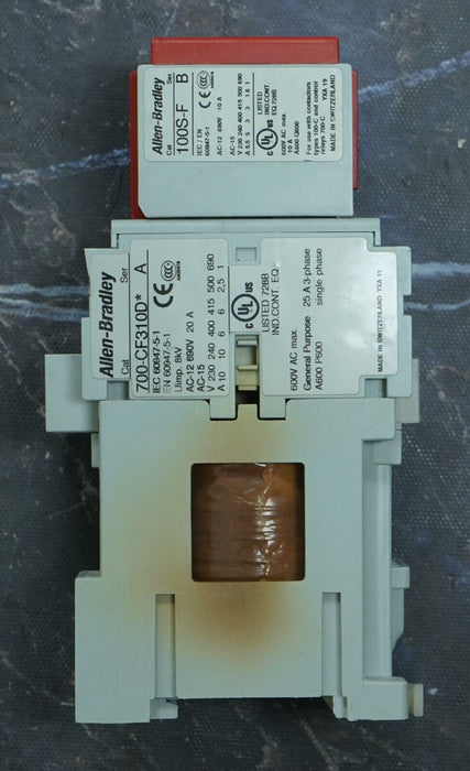 Allen Bradley 700S-CF620DJC Complete Safety Relay, 700-CF310D, 100S-F Tested