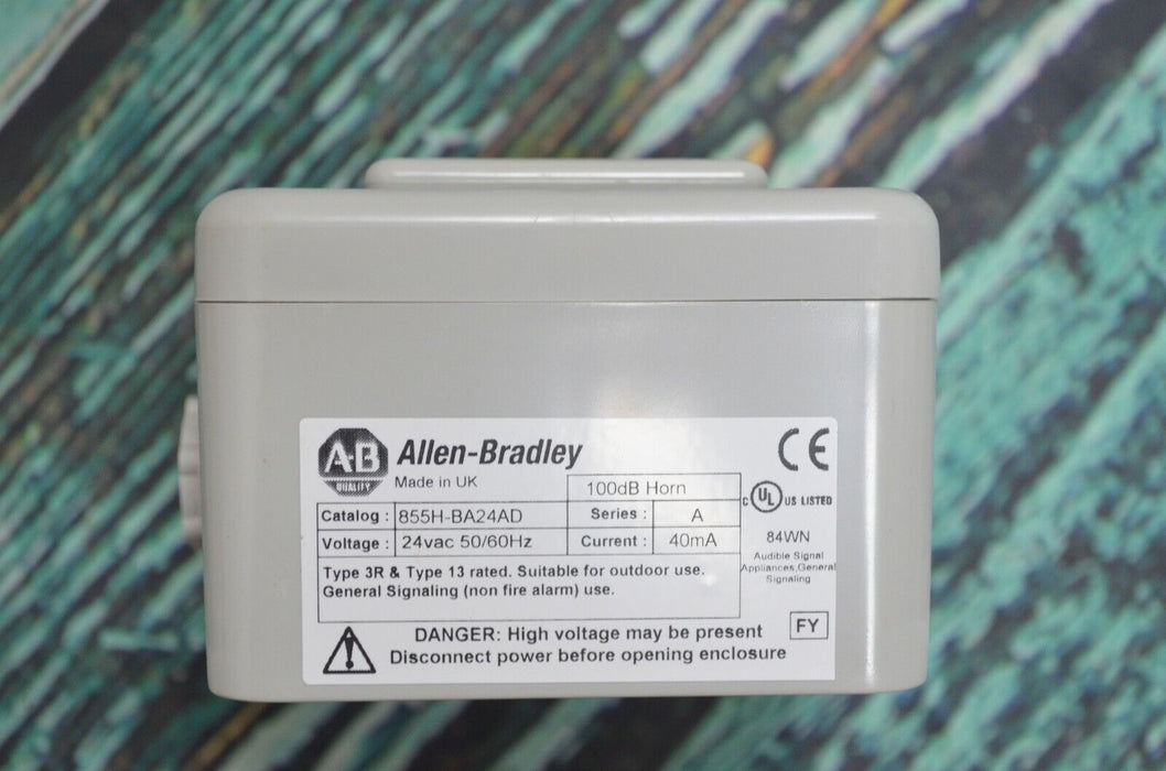 New in Box Allen Bradley Ser.A Industrial Horn 855H-BA24AD / 24vac / 50/60 Hz