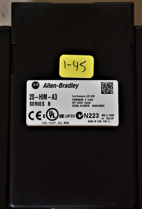 Allen-Bradley 20-HIM-A3 SERIES B Full Numeric HMI Keypad Firmware 5.003   #1-45