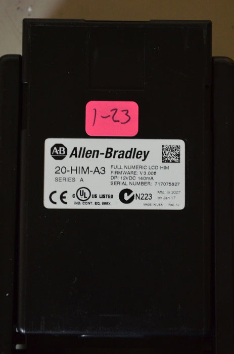 Allen-Bradley 20-HIM-A3 SERIES A Full Numeric HMI Keypad Firmware 3.006   #1-23