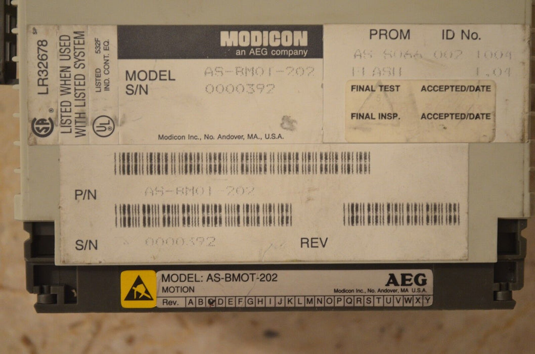 AEG Modicon Motion Mod ENCDR/RSLVR - Model AS-BMOT-202