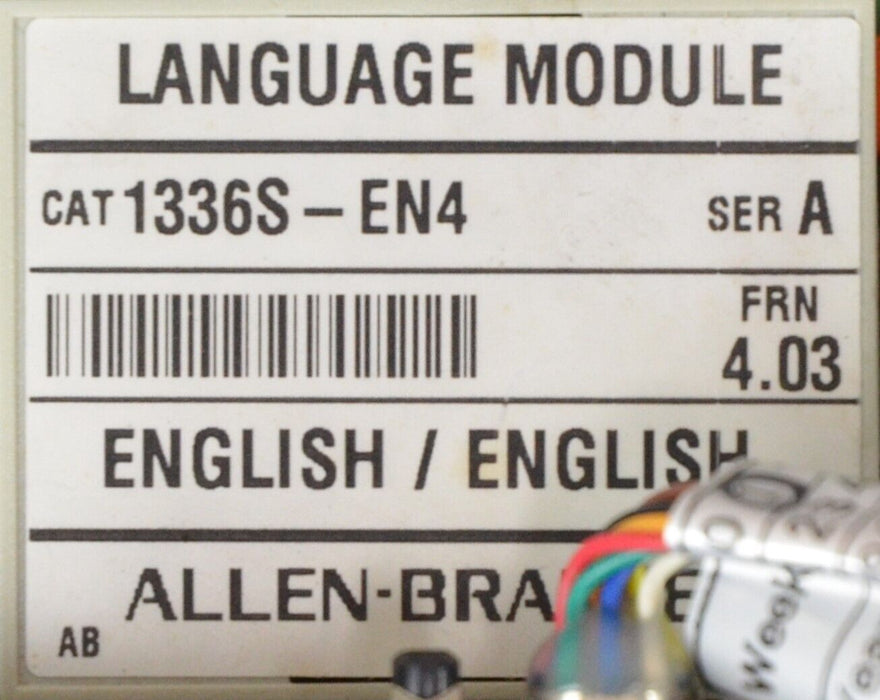 New Allen-Bradley 1336S-BRF20-AN-EN Plus Series D 3 Phase 2 HP Drive FRN: 4.03