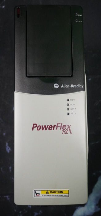 Low Hr Allen-Bradley PowerFlex 700 3 HP 20BD5P0A0AYNANC0 480 VAC Firmware:10.002