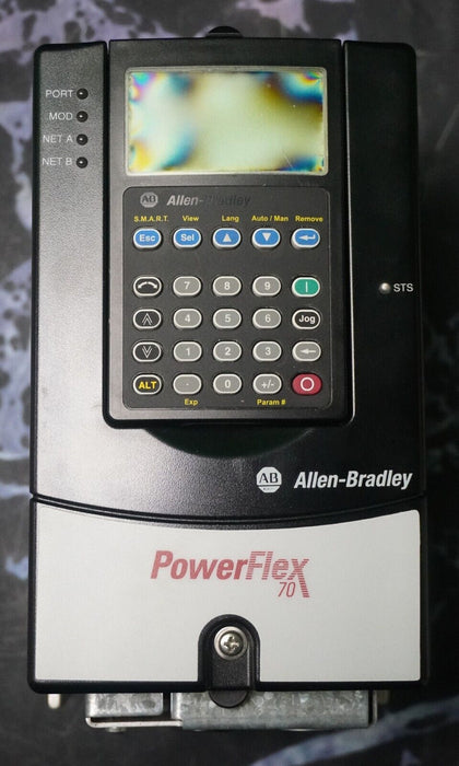 Low Hrs Allen-Bradley PowerFlex 70 2 HP 20AD3P4A3AYNNNC0 480VAC Tested FRN:3.003