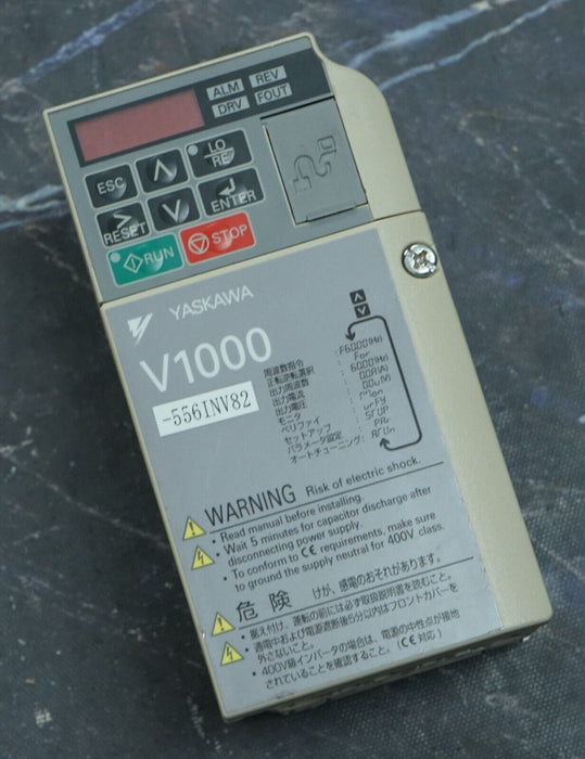 Yaskawa CIMR-VA2A0001BAA V1000 Variable Frequency Drive Tested Good FRN:1019