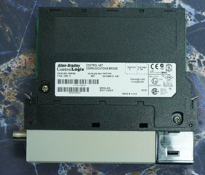 Allen-Bradley 1756-CNB D Firmware 5.50 ControlLogix ControlNet Bridge Module