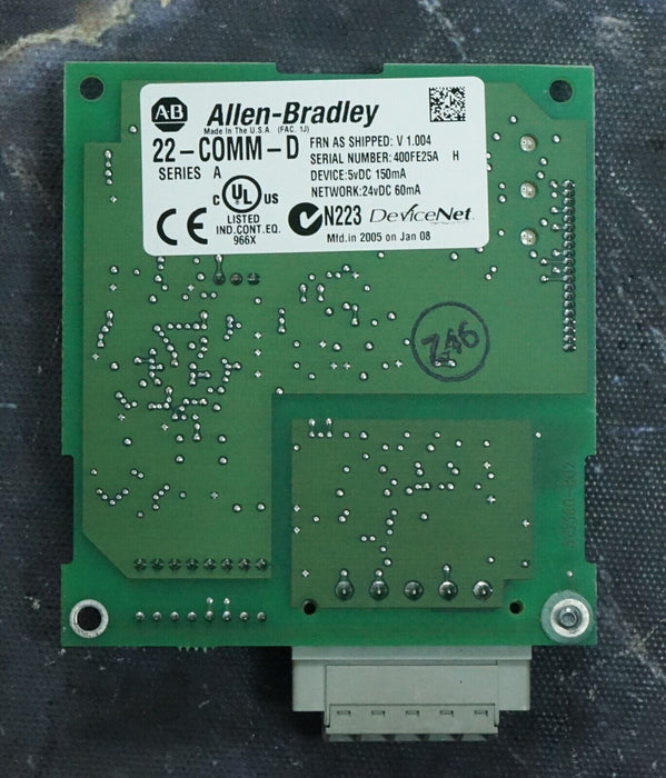 Allen-Bradley 22-COMM-D Series A Powerflex Devicenet FRN:1.004