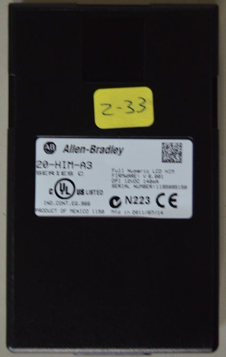 Allen-Bradley 20-HIM-A3 SERIES C Full Numeric HMI Keypad Firmware:6.001  #2-33