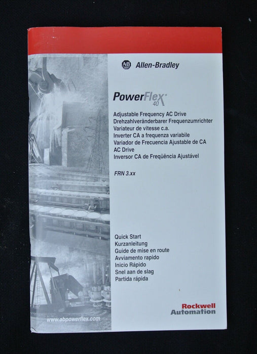 NEW Allen-Bradley 7.5 HP Powerflex 40 22B-D012H104 w/ Fange Mount Asembly Ser. A