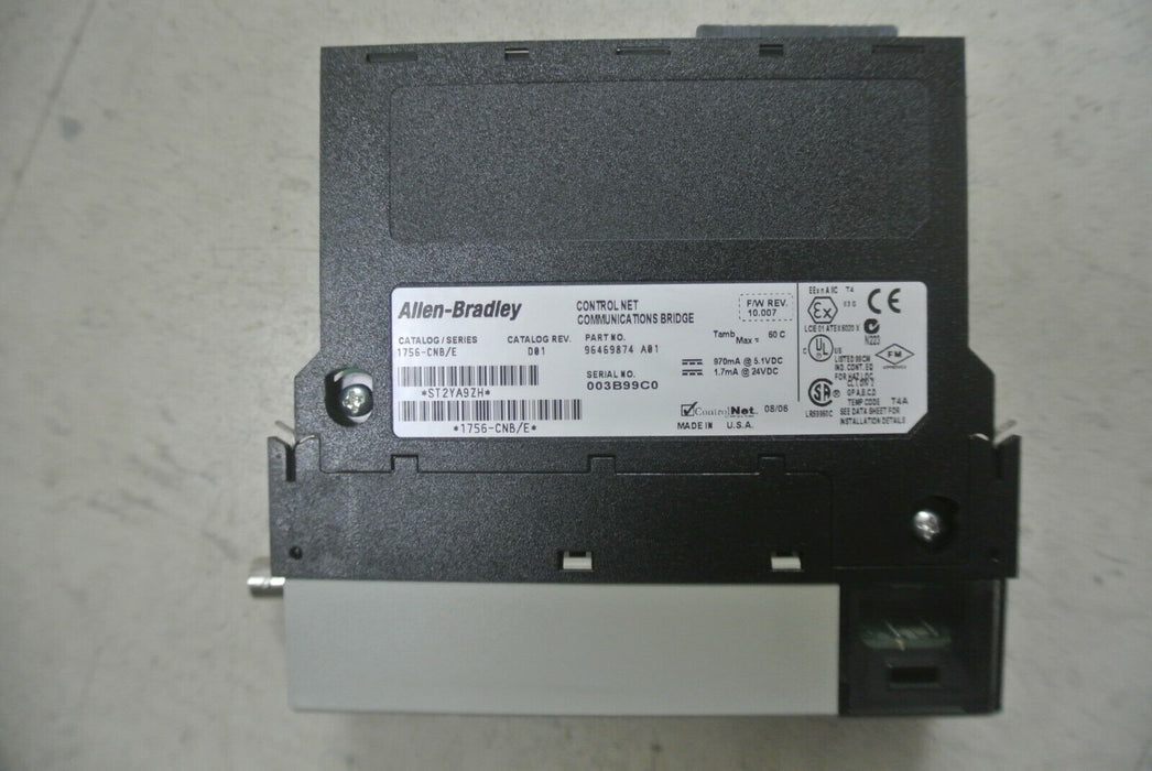 Allen-Bradley 1756-CNB E Firmware 10.007 ControlLogix ControlNet Bridge Module