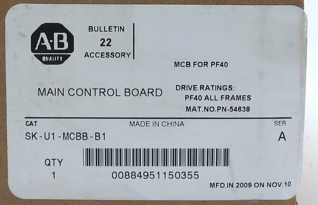 Allen-Bradley SK-U1-MCBB-B1 Main Control Board For PowerFlex 40