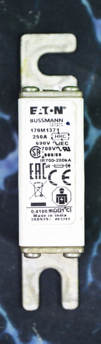 Eaton Bussmann 170M1371 250A 690V High Speed Square Body Fuse