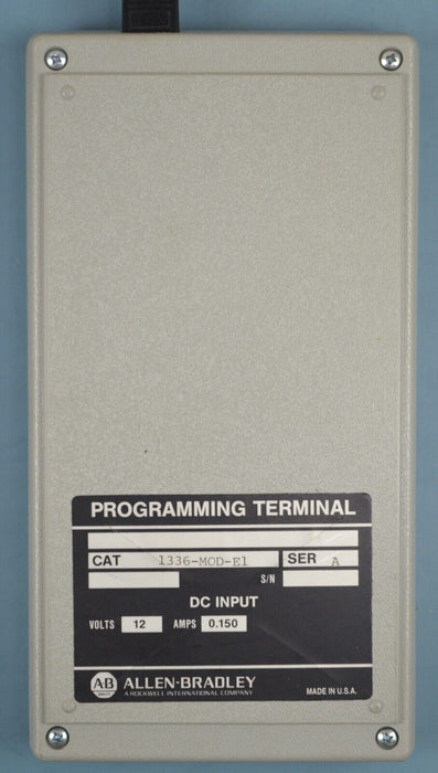 NEW Allen-Bradley 1336-MOD-E1 Series A Handheld Programming Terminal 12V/0.15Amp