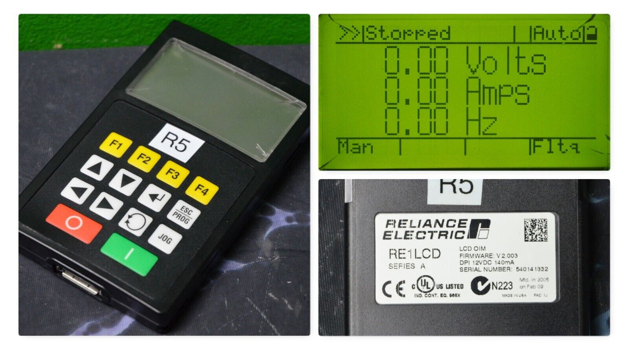 Reliance Electric RE1LCD A Keypad FRN:2.003 Tested Good R5