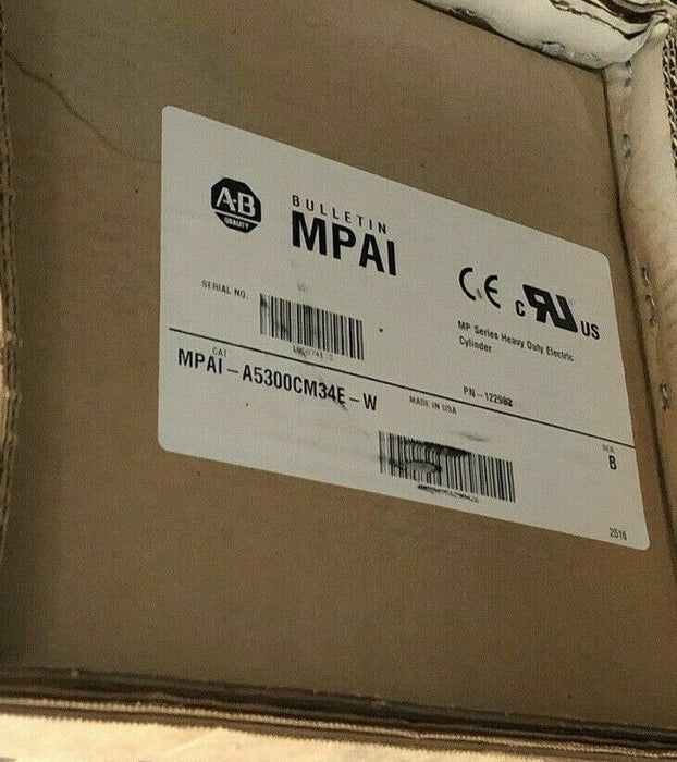 New Allen Bradley MP Series Heavy Duty Electric Cylinder MPAI-A5300CM34E-W