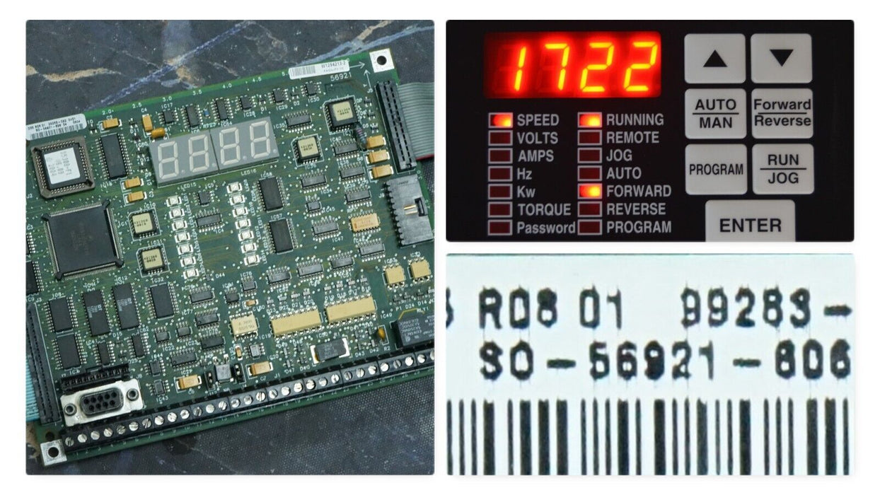 Reliance GV3000 Regulator PCB 56921 FRN:6.09 Tested Good