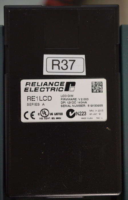 Reliance Electric RE1LCD A Keypad FRN:2.003 Tested Good R37